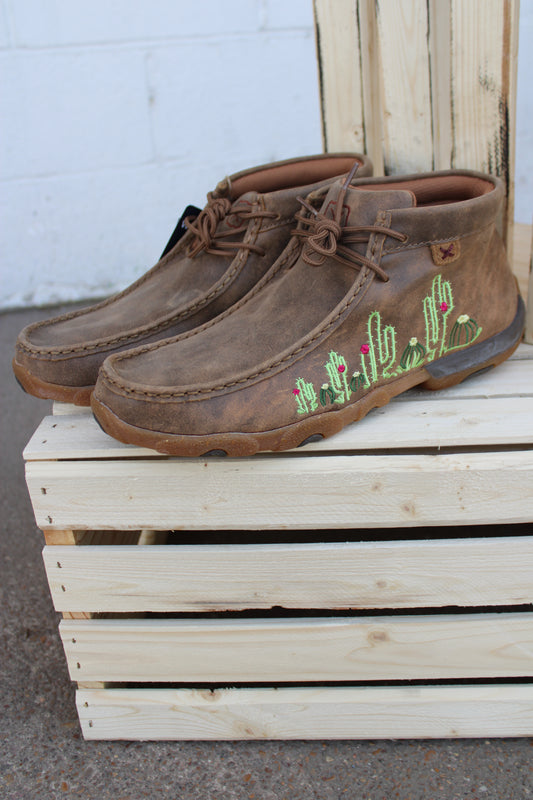Women's Chukka Driving Moc by Twisted X- Cactus