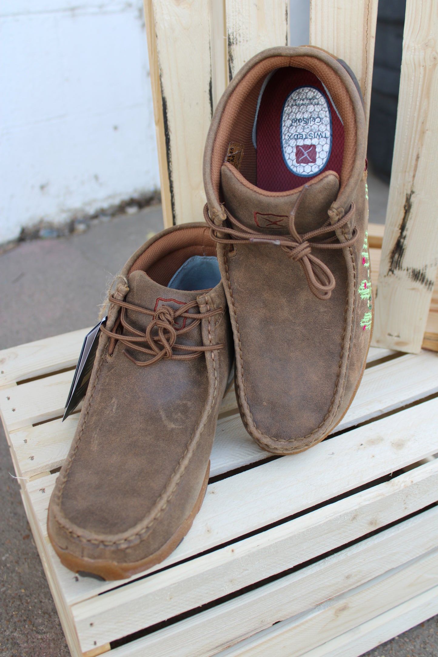 Women's Chukka Driving Moc by Twisted X- Cactus
