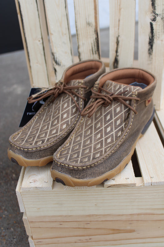 Women's Chukka Driving Moc by Twisted X- Diamond Stitch