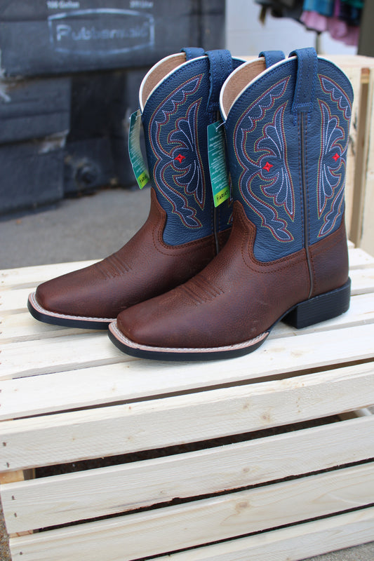 Ariat- Kid's Quickdraw Boot- Brown Oiled Rowdy and Royal