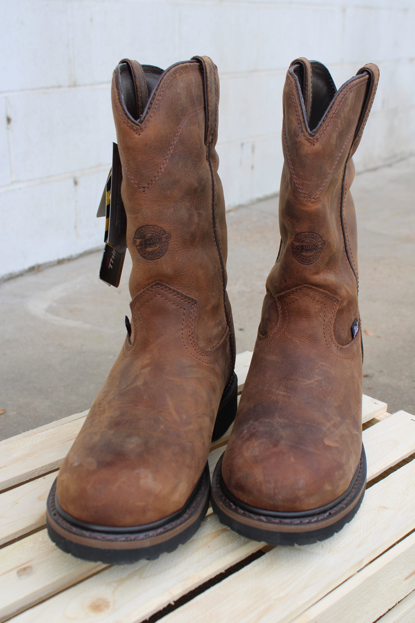 Justin Work® Insulated Pull On Steel Toe Boot