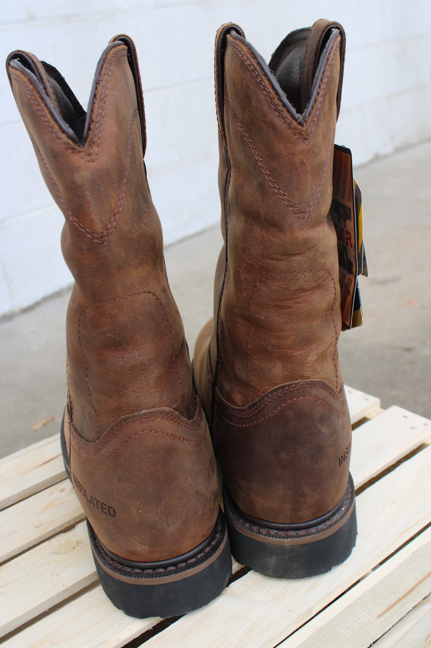 Justin Work® Insulated Pull On Steel Toe Boot