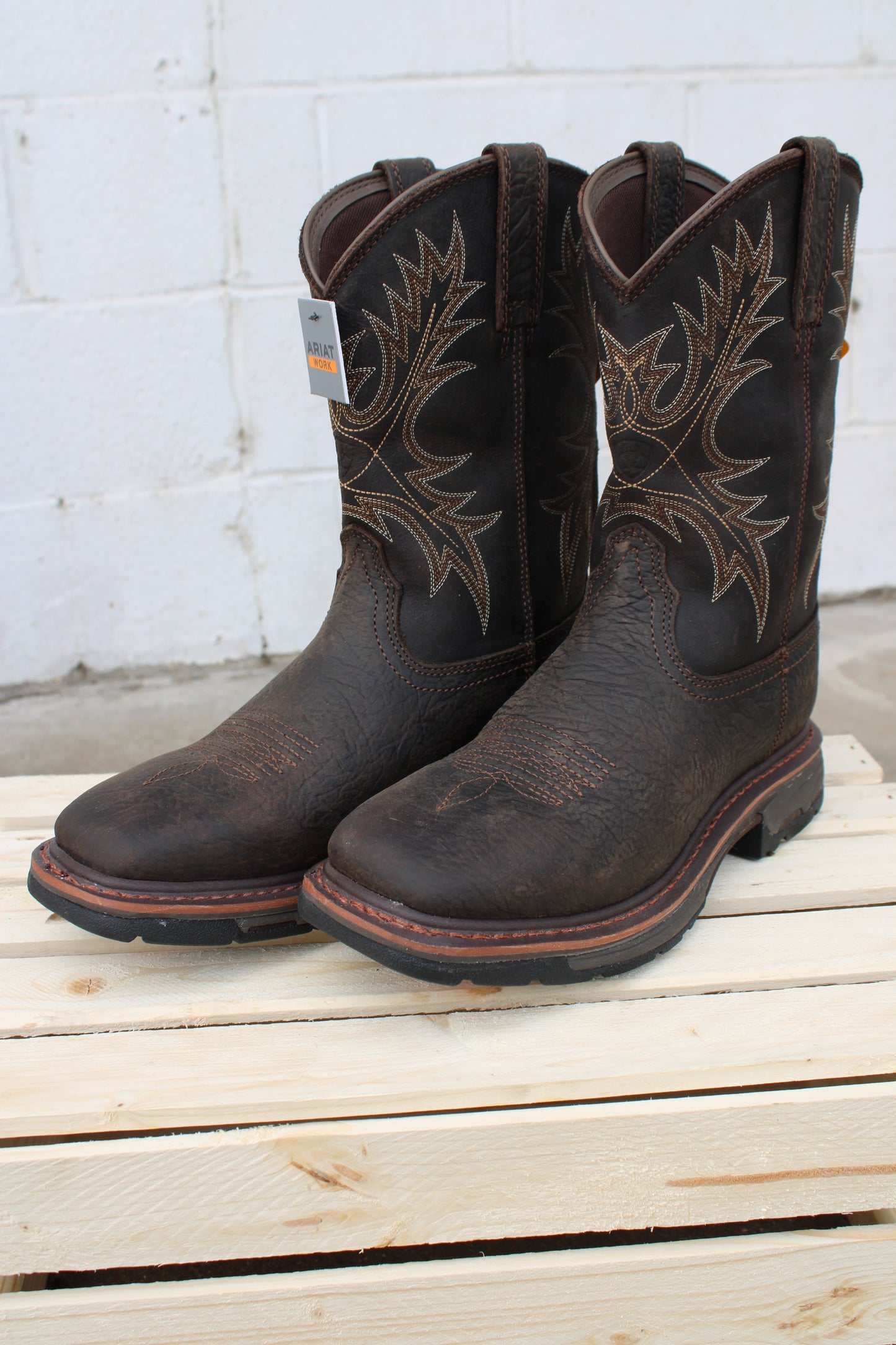 Ariat Work® WorkHog H2O Work Boot-Bruin Brown & Coffee