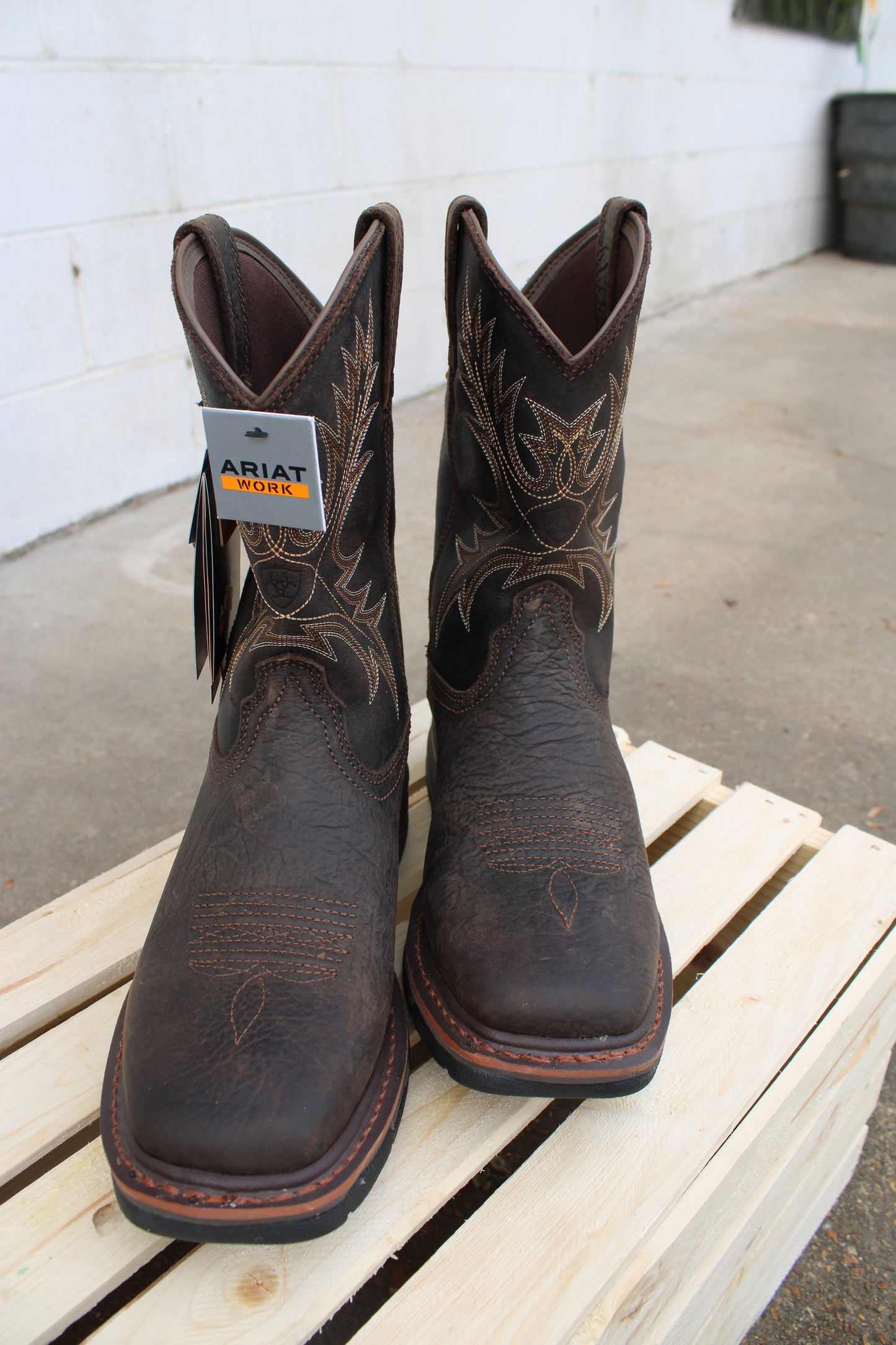 Ariat Work® WorkHog H2O Work Boot-Bruin Brown & Coffee