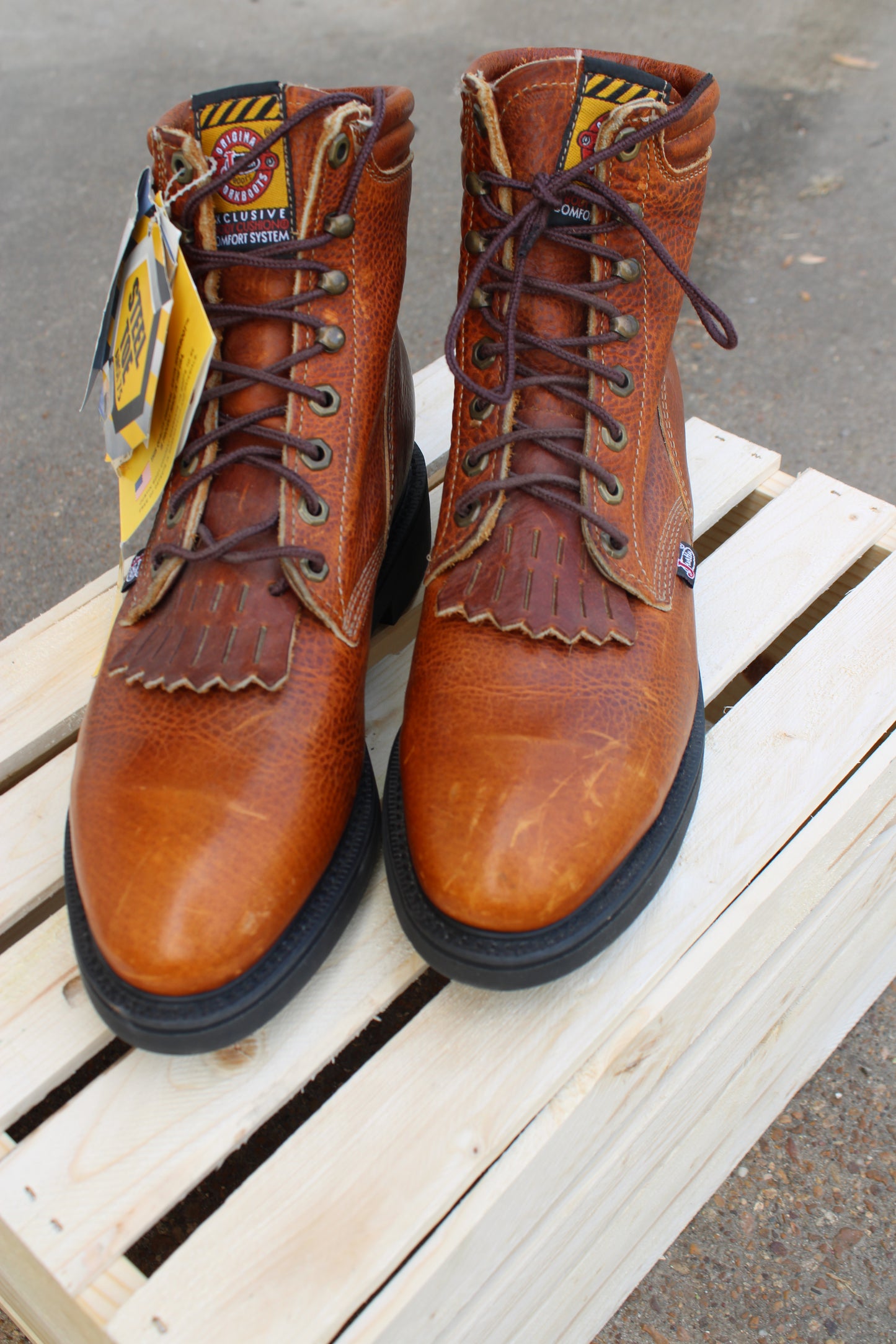 Justin® 772 Boots- Lace Up Work Boots-CLEARANCE