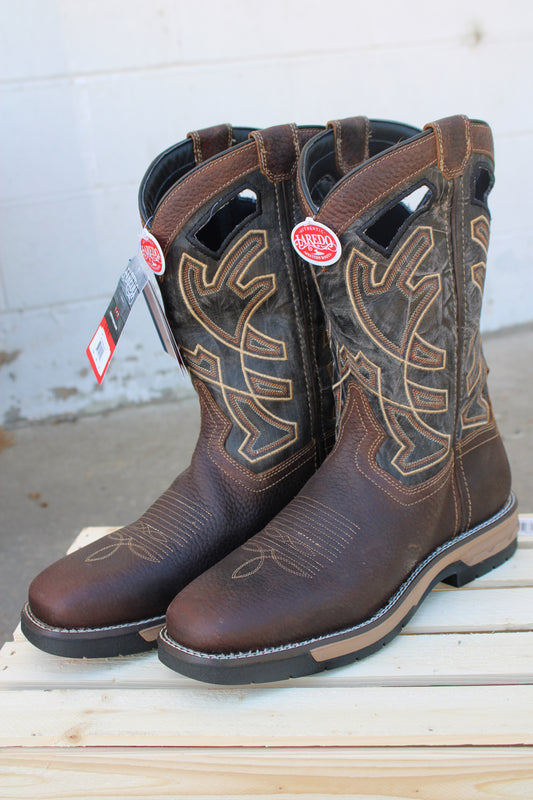 Laredo Work® 11"  Nazca-Brown & Charcoal Work Boot