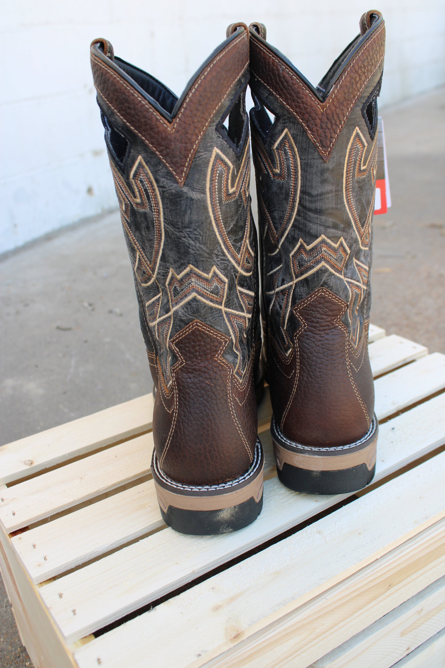 Laredo Work® 11"  Nazca-Brown & Charcoal Work Boot