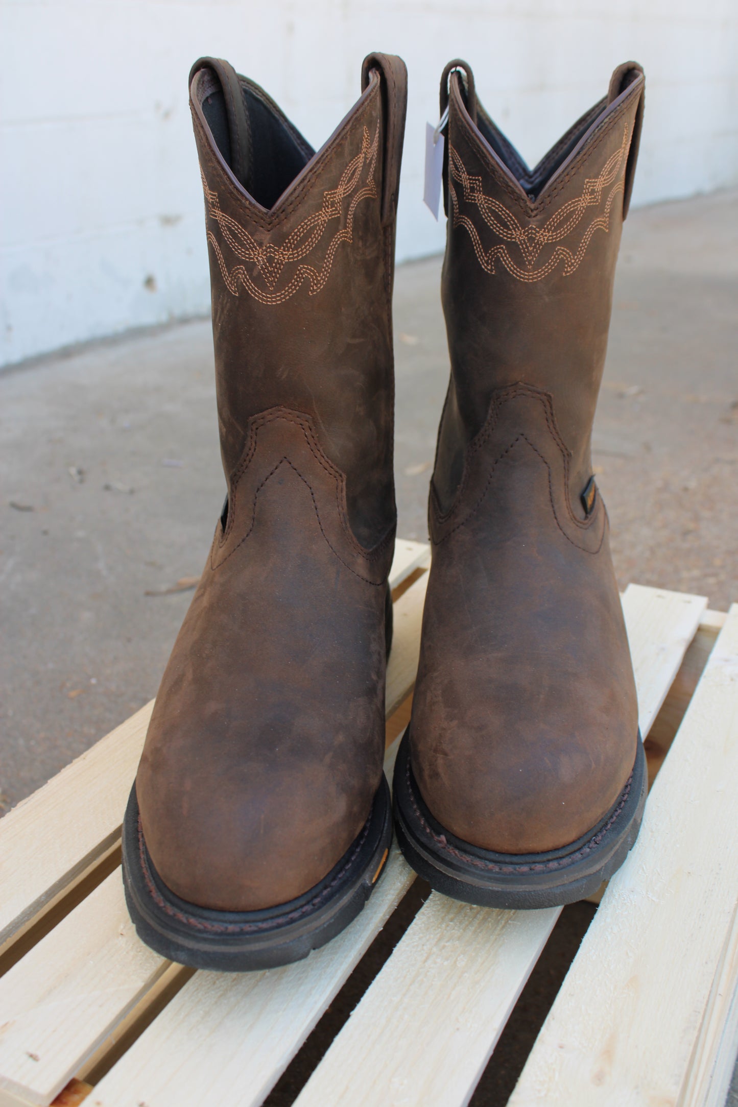 Ariat® WorkHog Waterproof Work Boot- Brown Oily