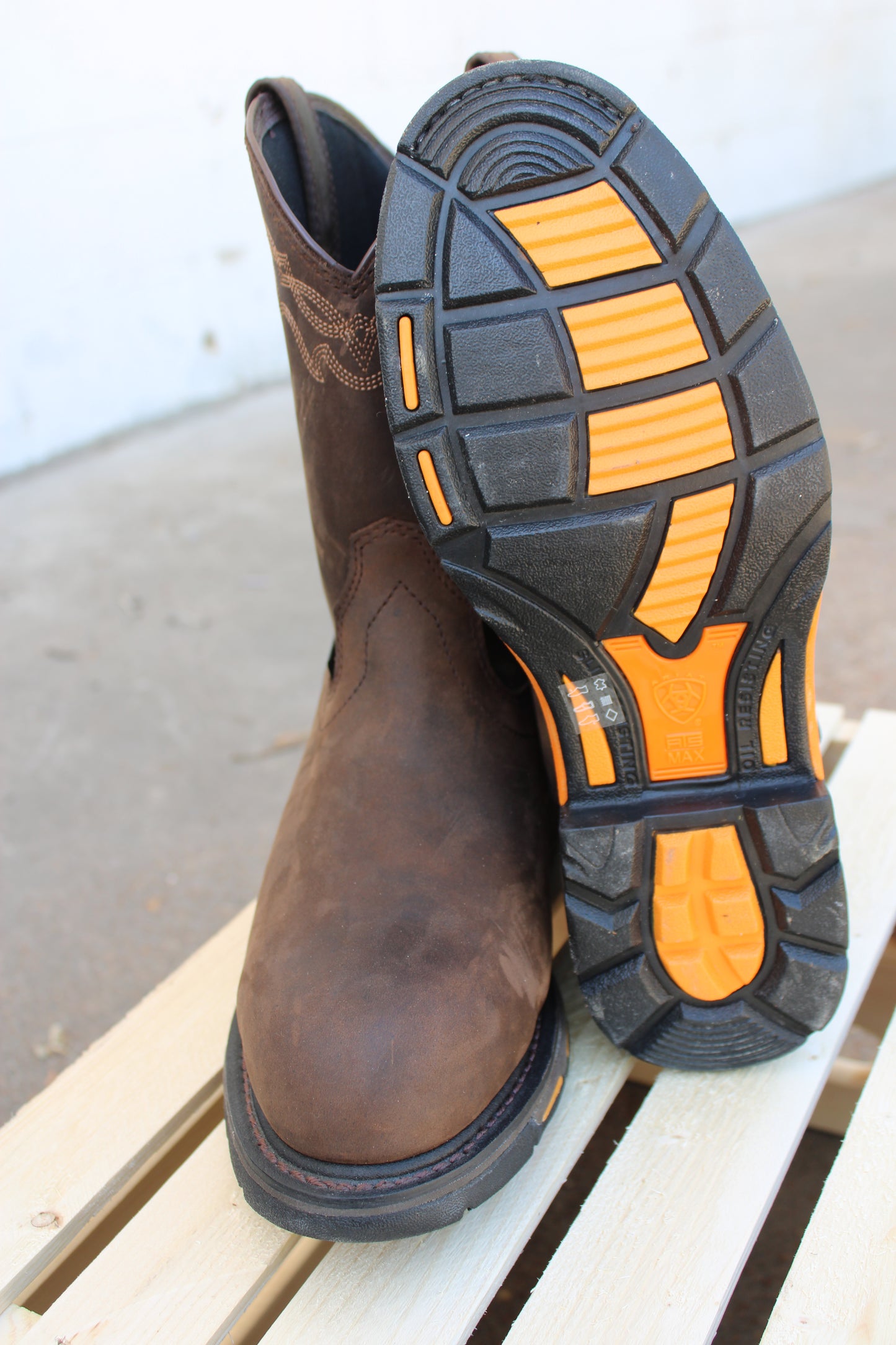 Ariat® WorkHog Waterproof Work Boot- Brown Oily