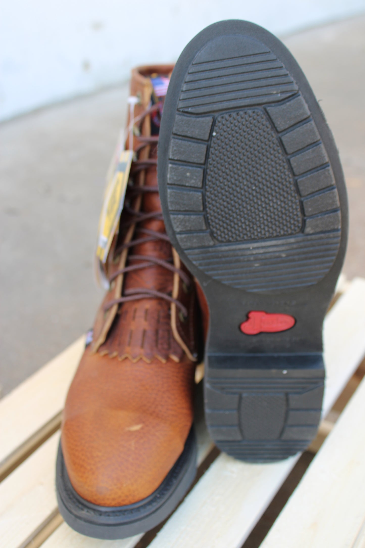 Justin® 766 Men's Double Comfort Lace-Up Work Boot-Steel Toe-CLEARANCE