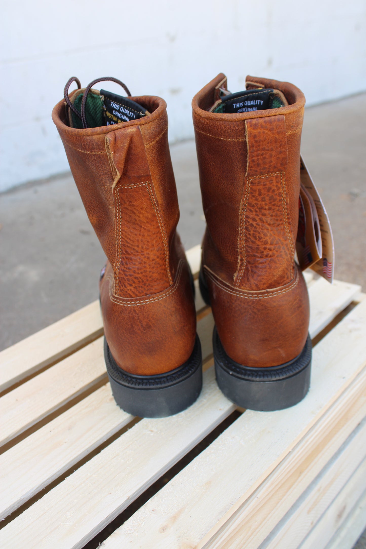 Justin® 766 Men's Double Comfort Lace-Up Work Boot-Steel Toe-CLEARANCE