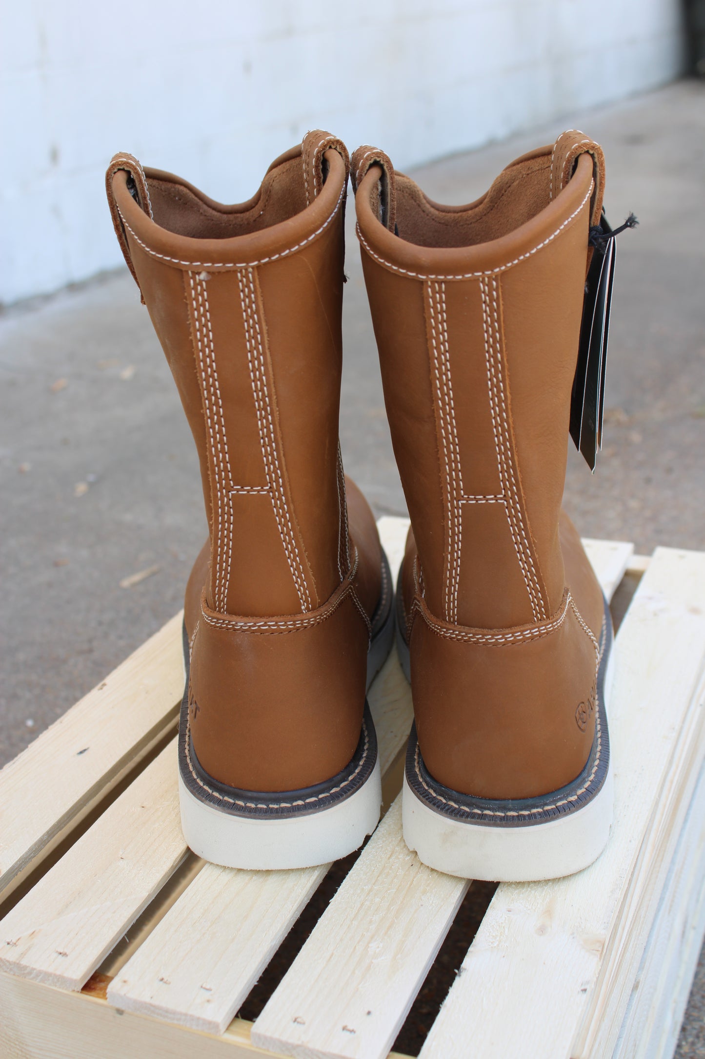 Ariat Rebar® Work Wedge Pull-On Composite Toe-Golden Grizzly