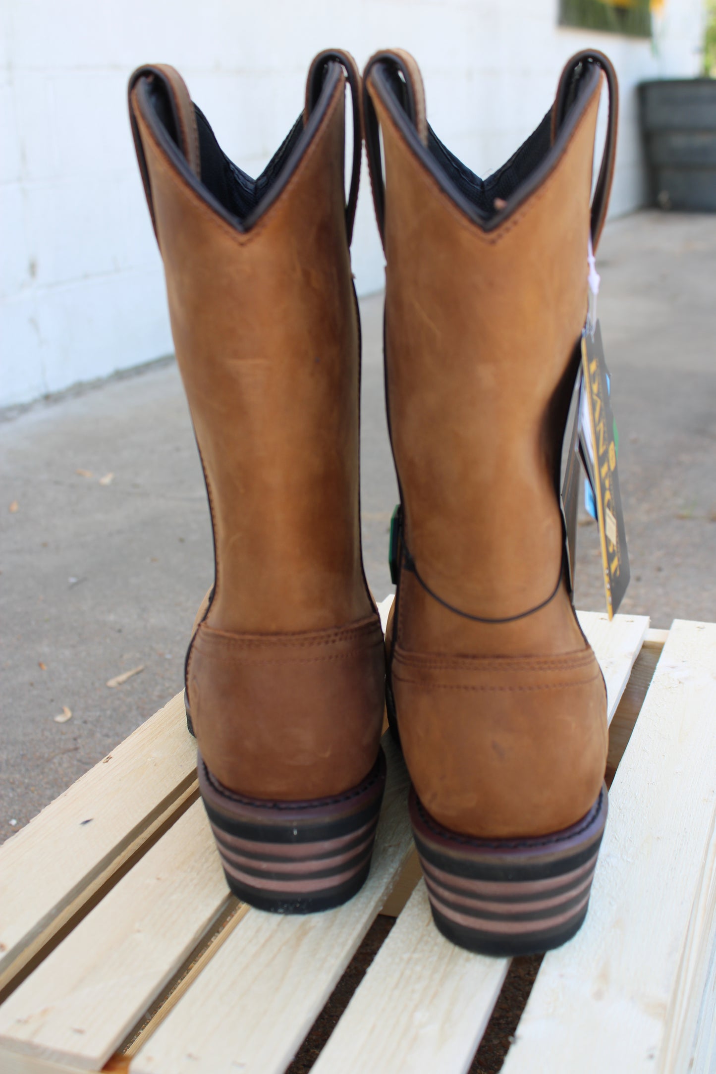 Dan Post Composite Toe Work Boot- Brown Oily