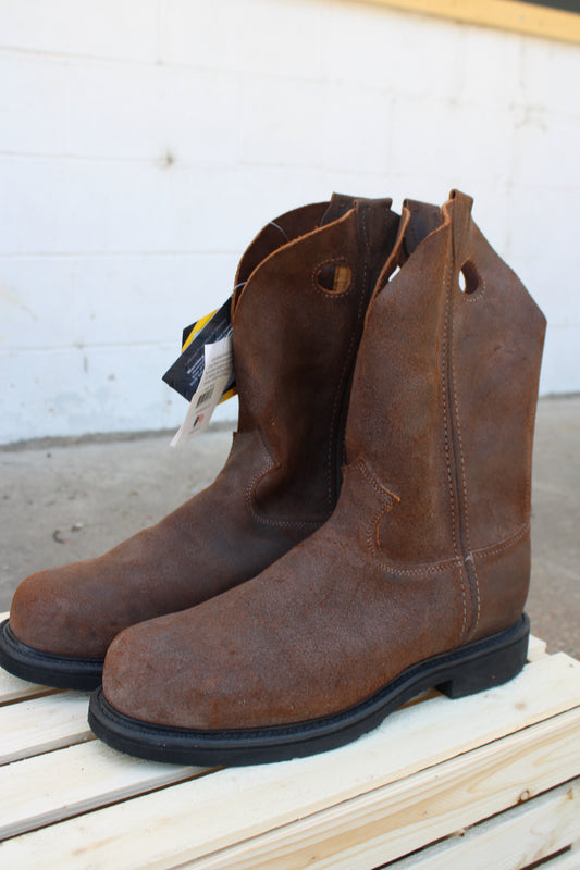 Justin Original® Steel Toe Workboot- Brown Roughout