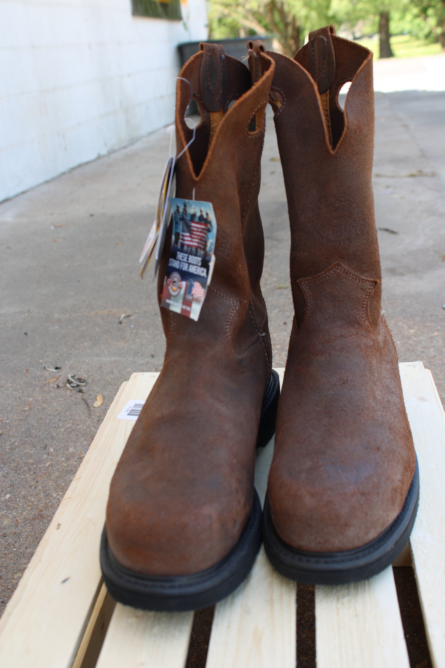 Justin Original® Steel Toe Workboot- Brown Roughout
