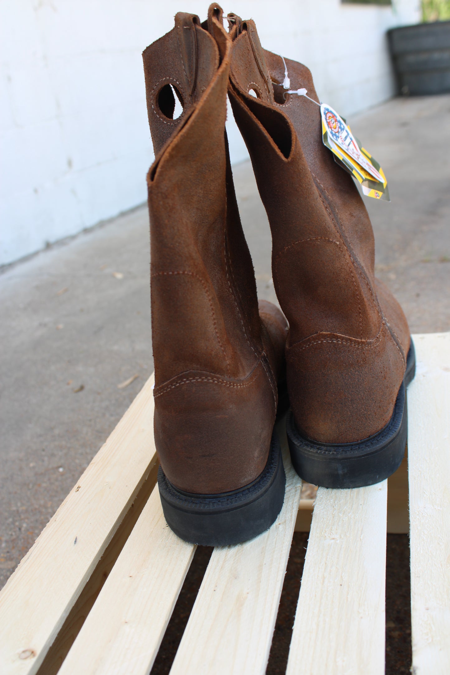 Justin Original® Steel Toe Workboot- Brown Roughout