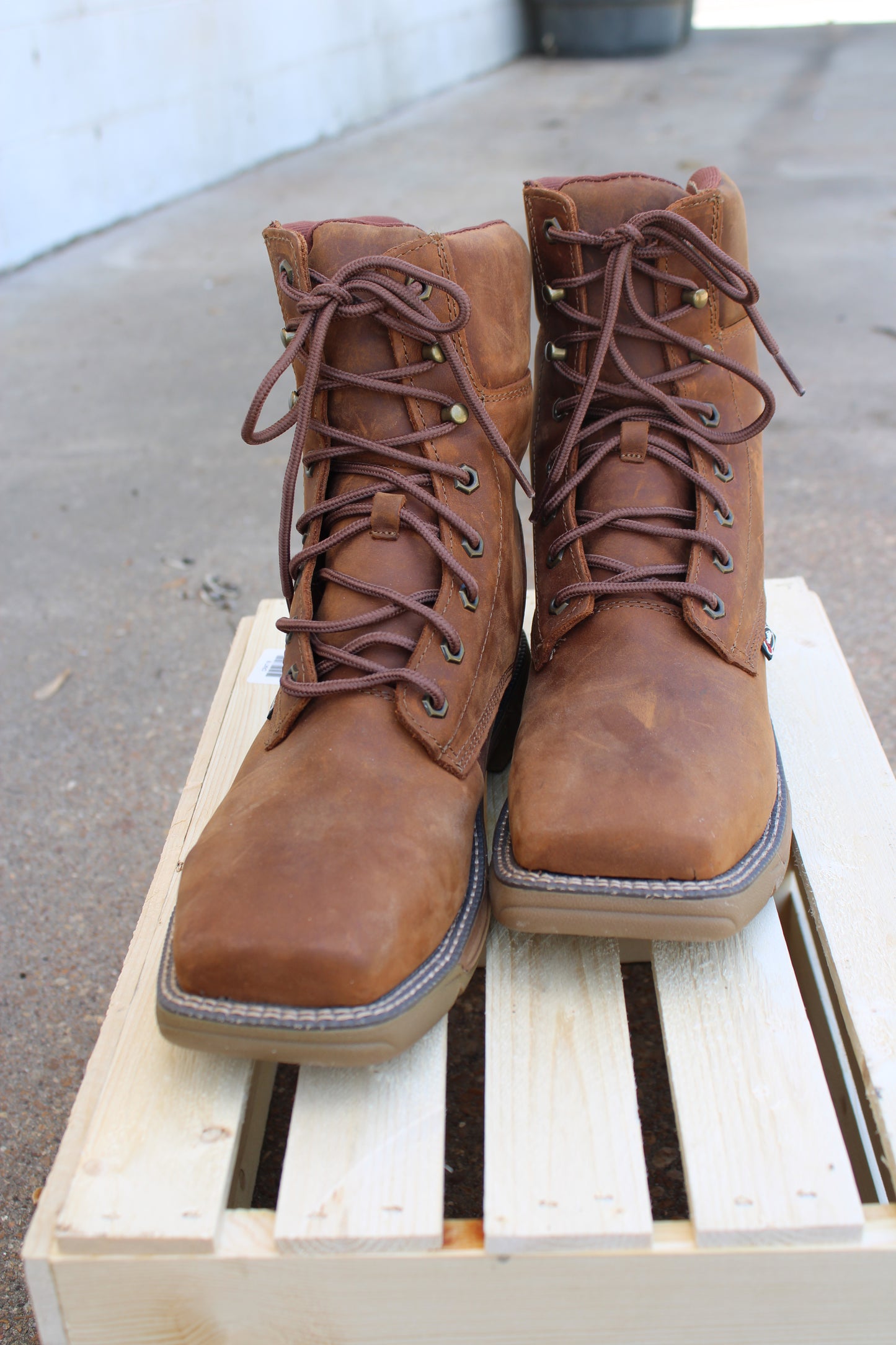 Justin®  Work Square Toe Lace-Up Work Boot-Composite Toe