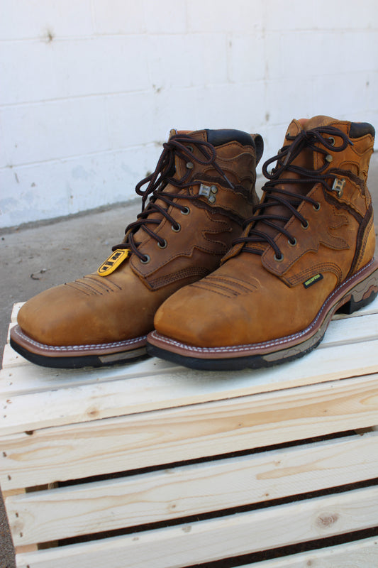Dan Post Boots® 6" Lace-Up Steel Toe Work Boot-Flame