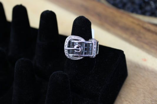 Wide Buckle Ring by Kelly Herd Designs