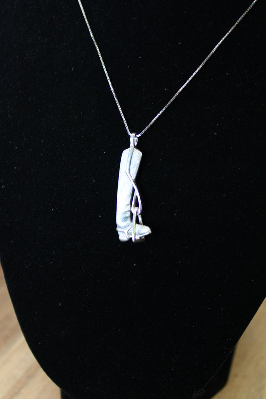 English Boot & Stirrup Pendant and Necklace by Kelly Herd