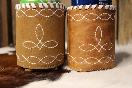 Boot stitch Can Koozie