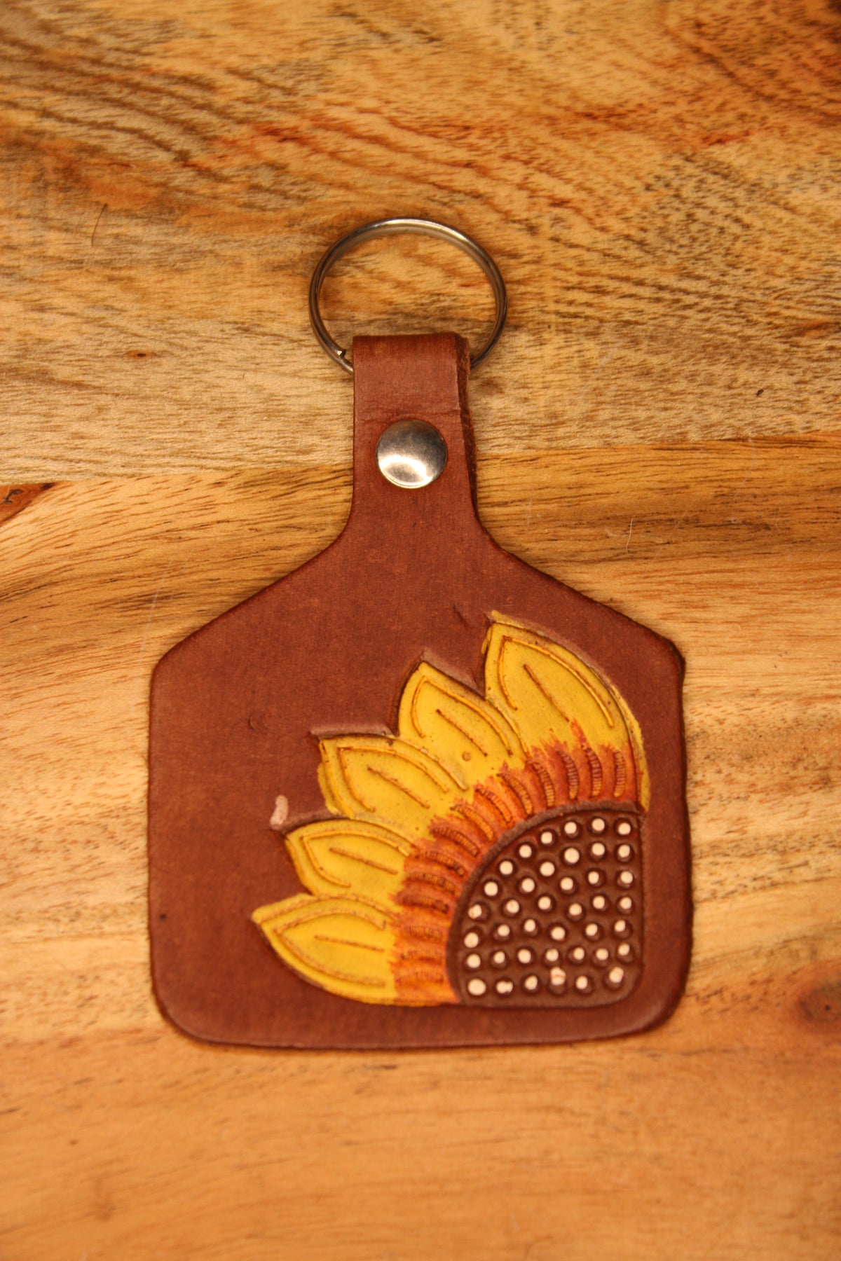 Tooled Leather Keychains
