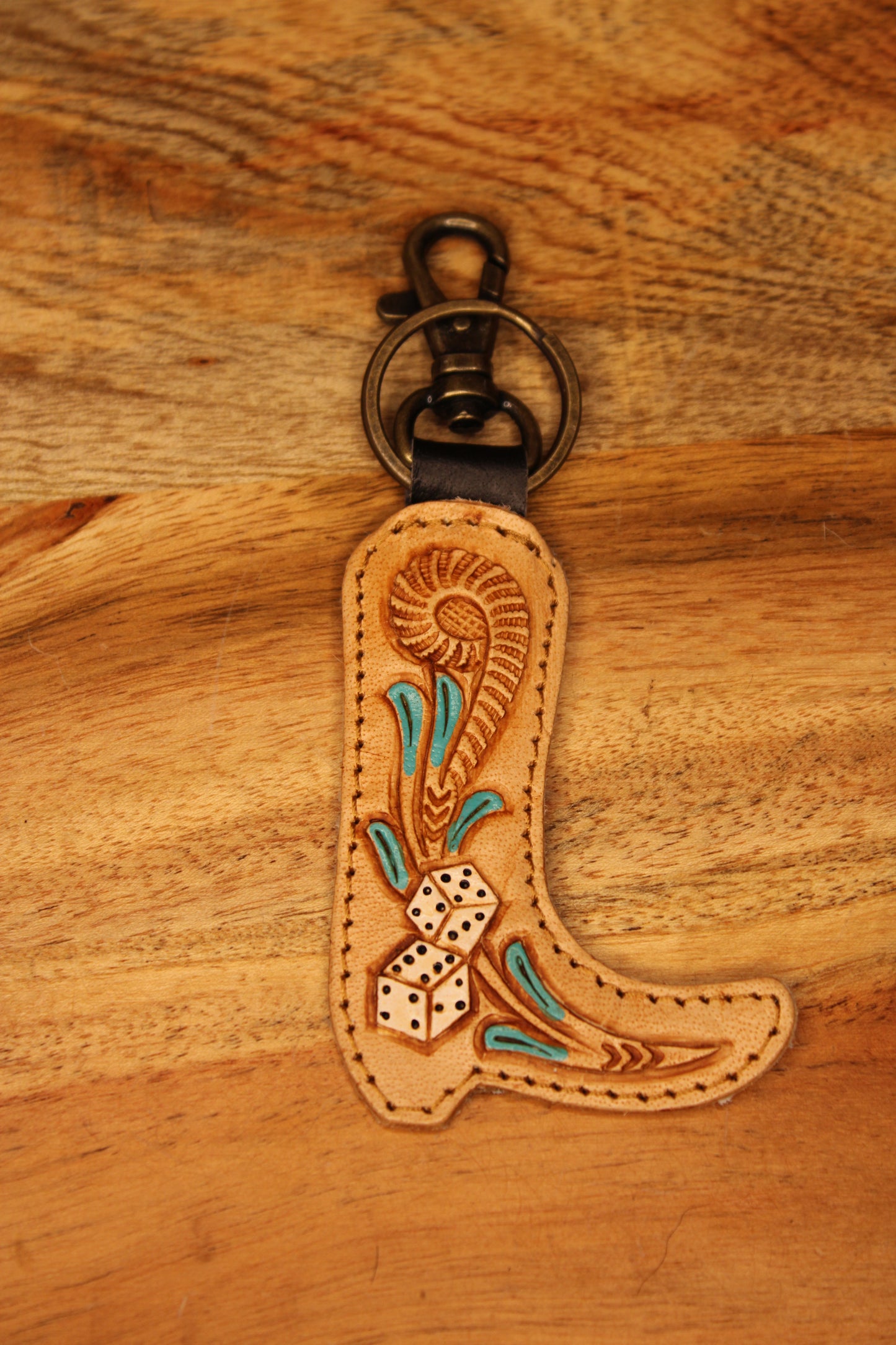 Cowhide Keychains