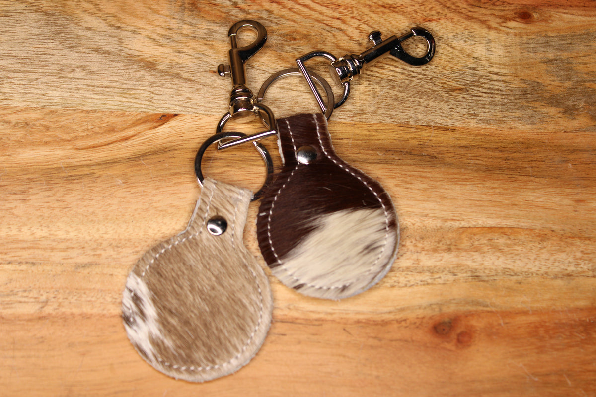 Cowhide Keychains
