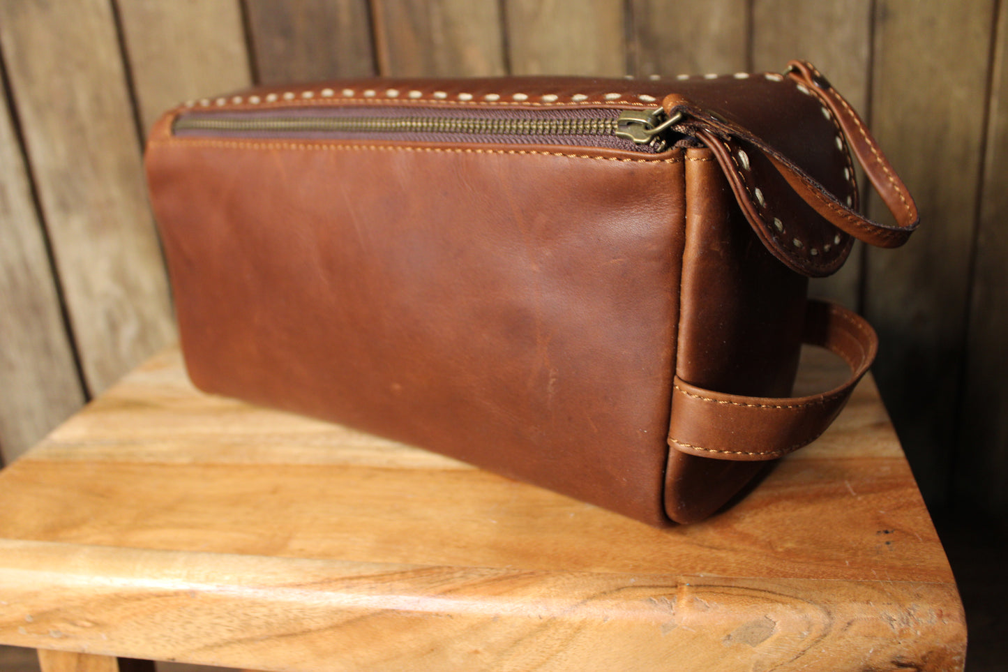 Men’s Leather Toiletry Bag