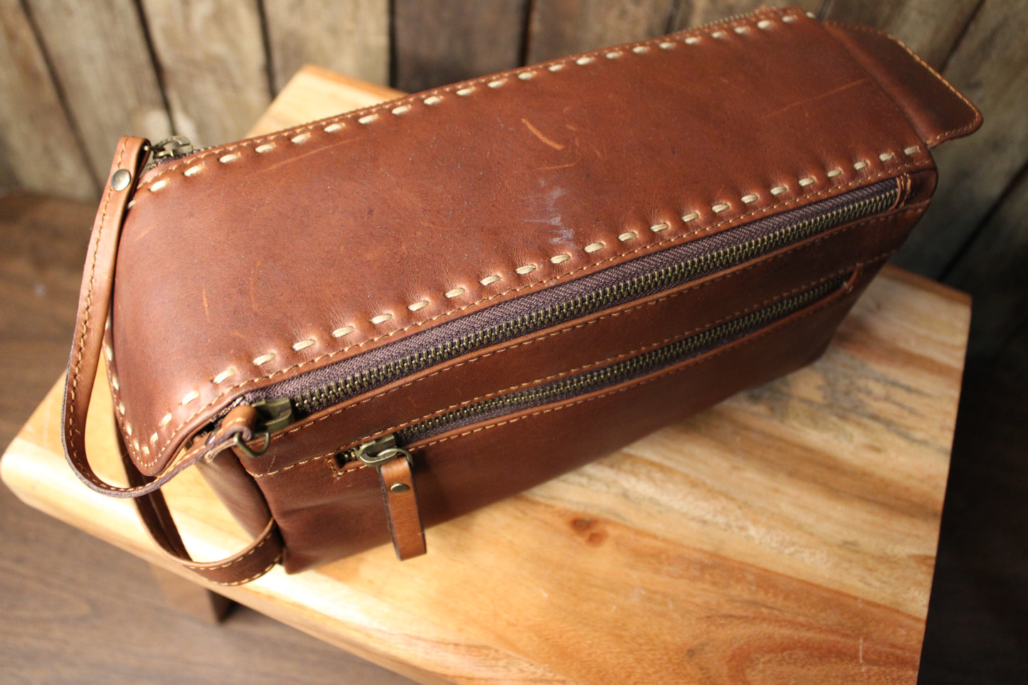 Men’s Leather Toiletry Bag