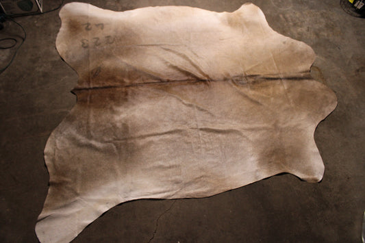 Branded Fawn Cowhide