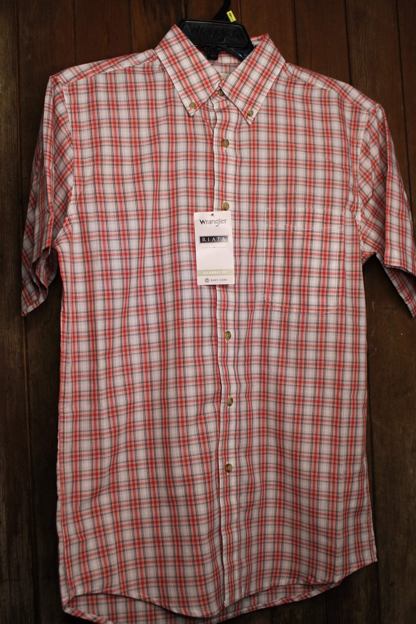 Wrangler Riata® Short Sleeve Plaid Shirt