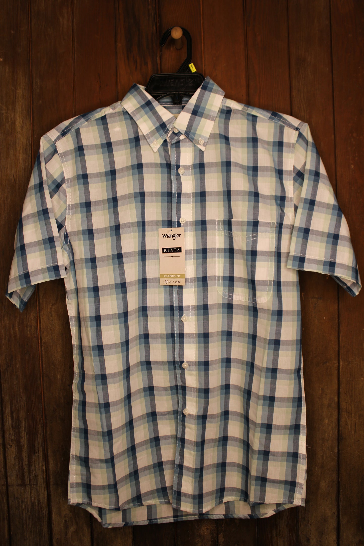 Wrangler Riata® Short Sleeve Plaid Shirt