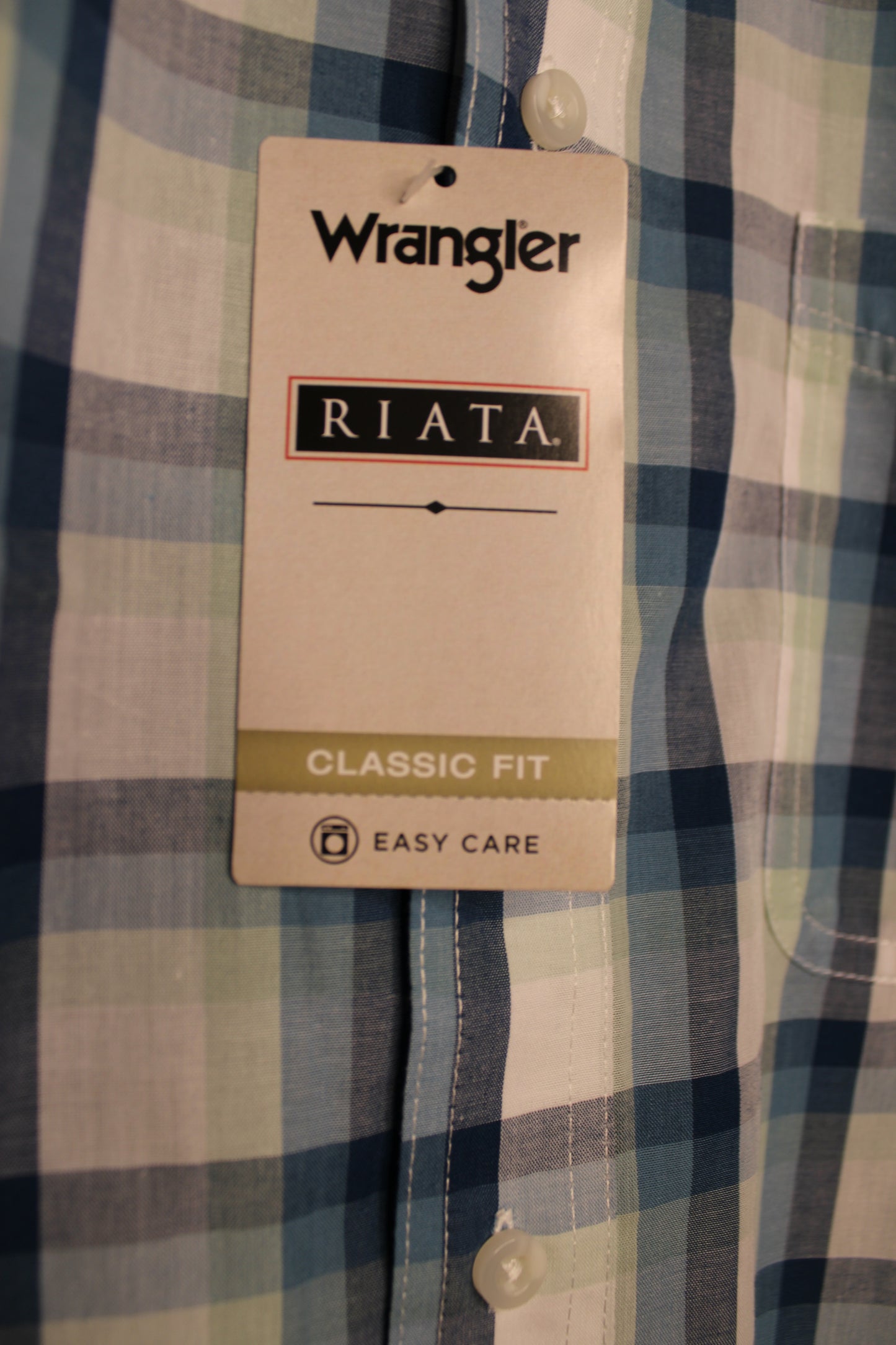 Wrangler Riata® Short Sleeve Plaid Shirt