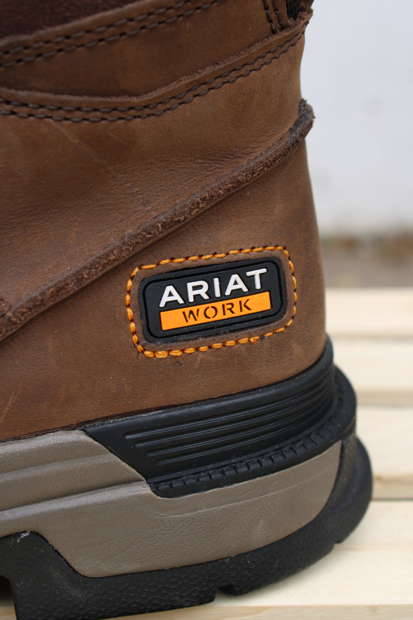 Ariat®Work Mastergrip 6" Lace-Up Workboot- Oily Distressed Brown
