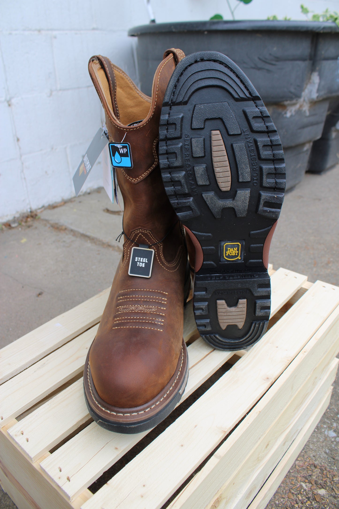 Dan Post Work® Journeyman Composite Toe Work Boot - Saddle Tan