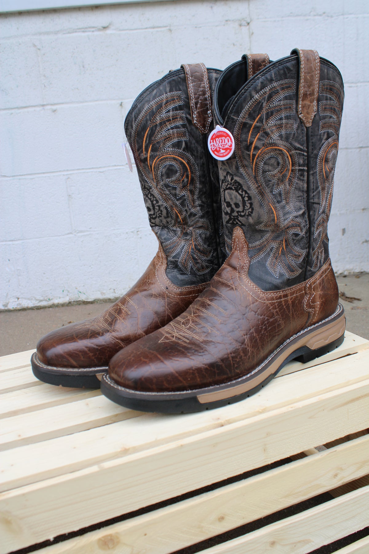 Laredo® Hawke Skull Cowboy Work Boot