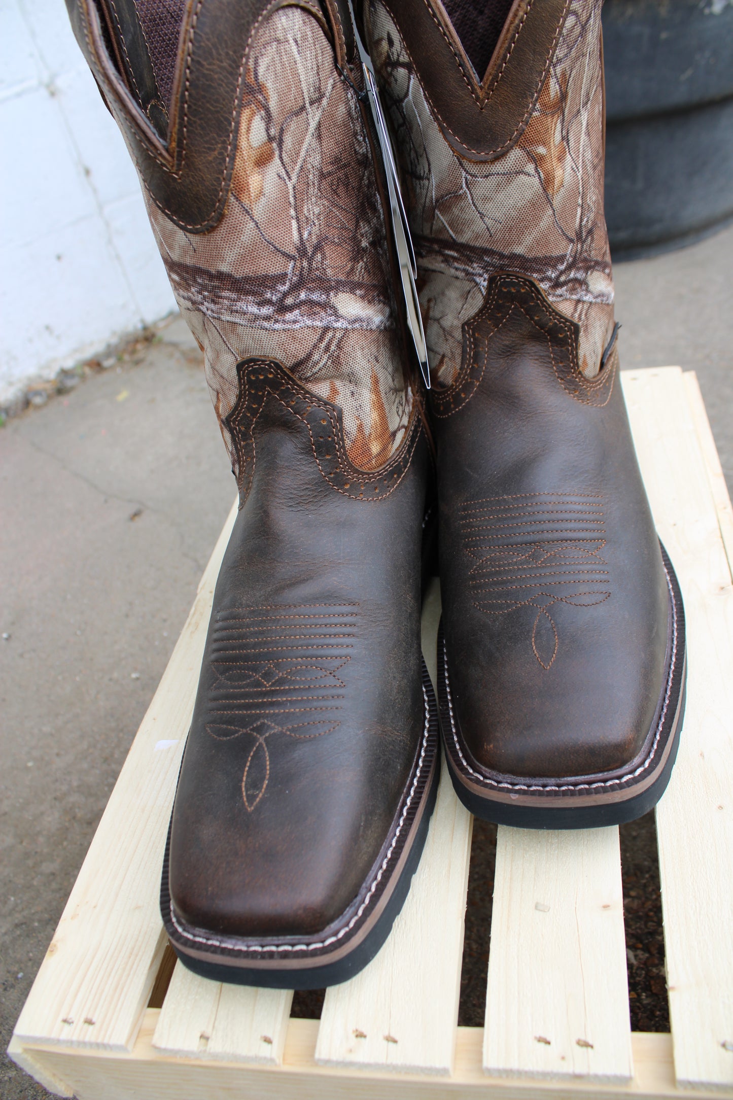 Justin® Trekker Waterproof Western Work Boots- Realtree®