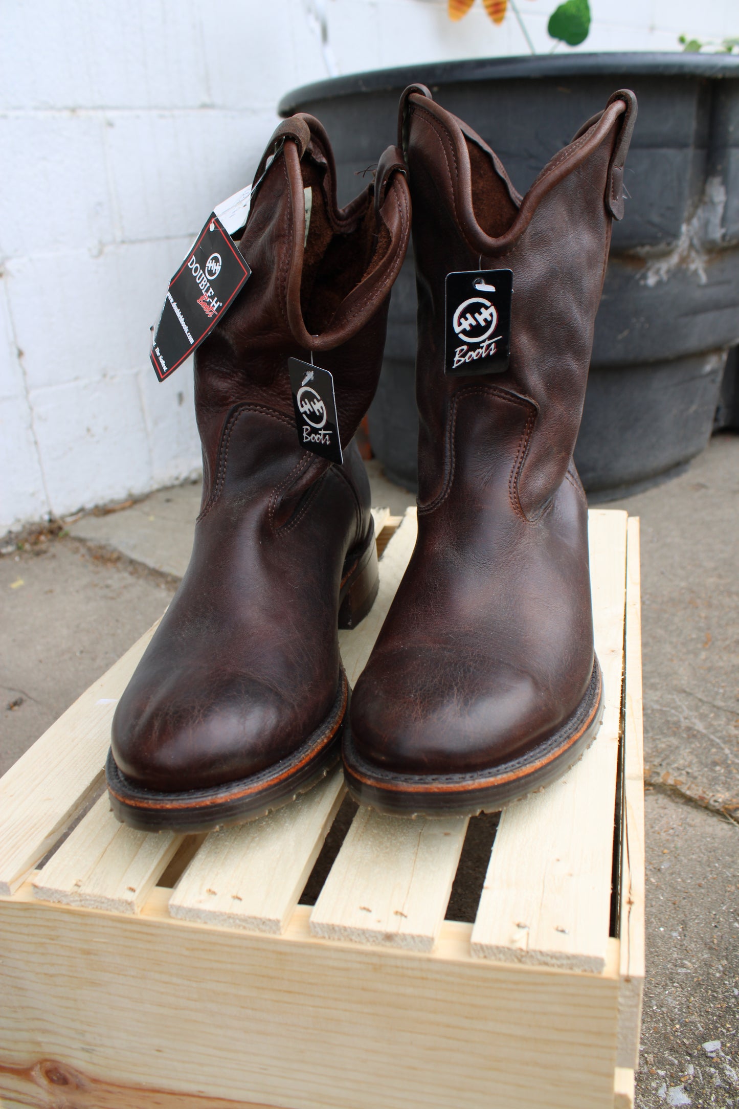Double H Boots® Brown Slouch Boots 2510