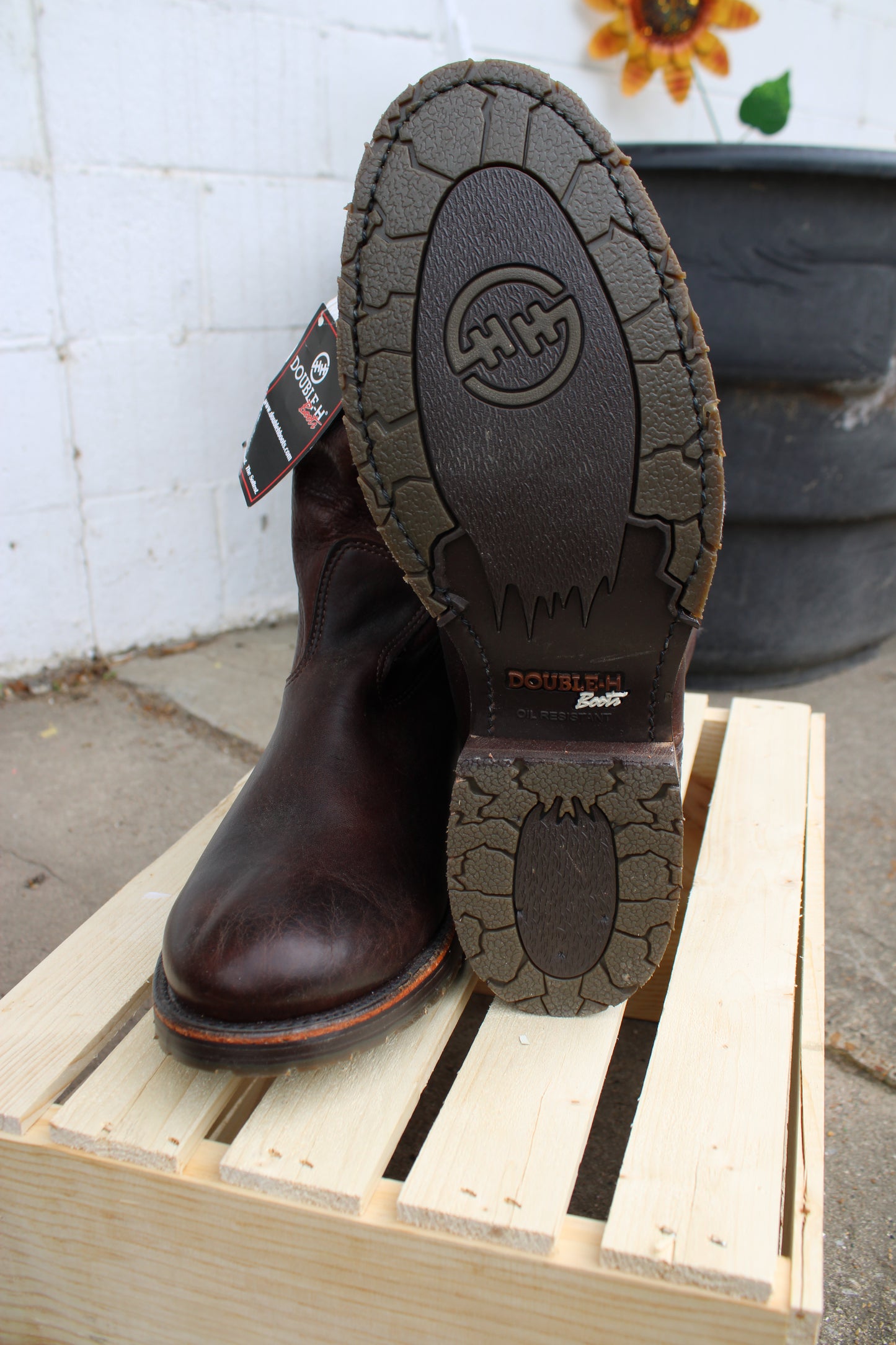 Double H Boots® Brown Slouch Boots 2510