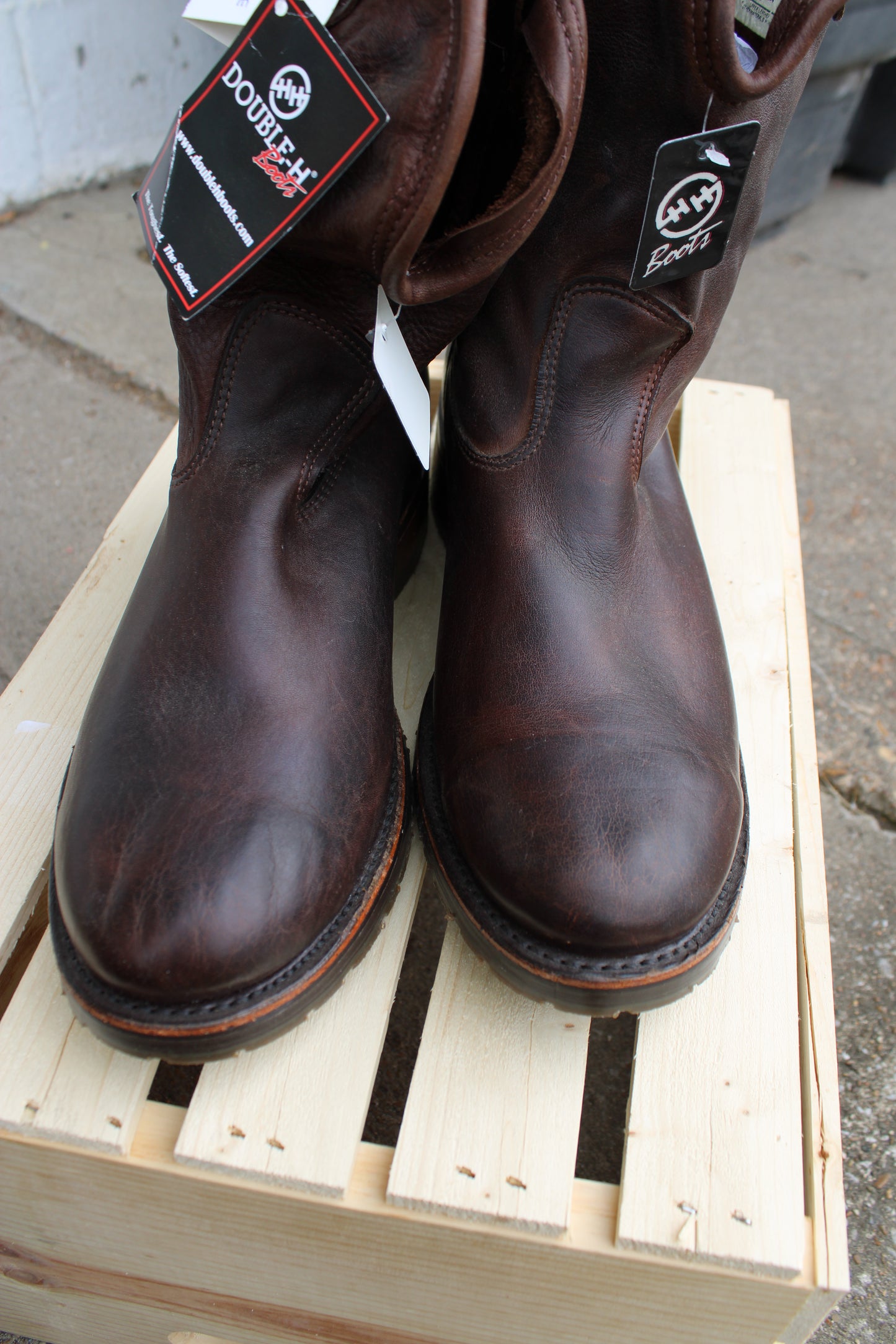 Double H Boots® Brown Slouch Boots 2510