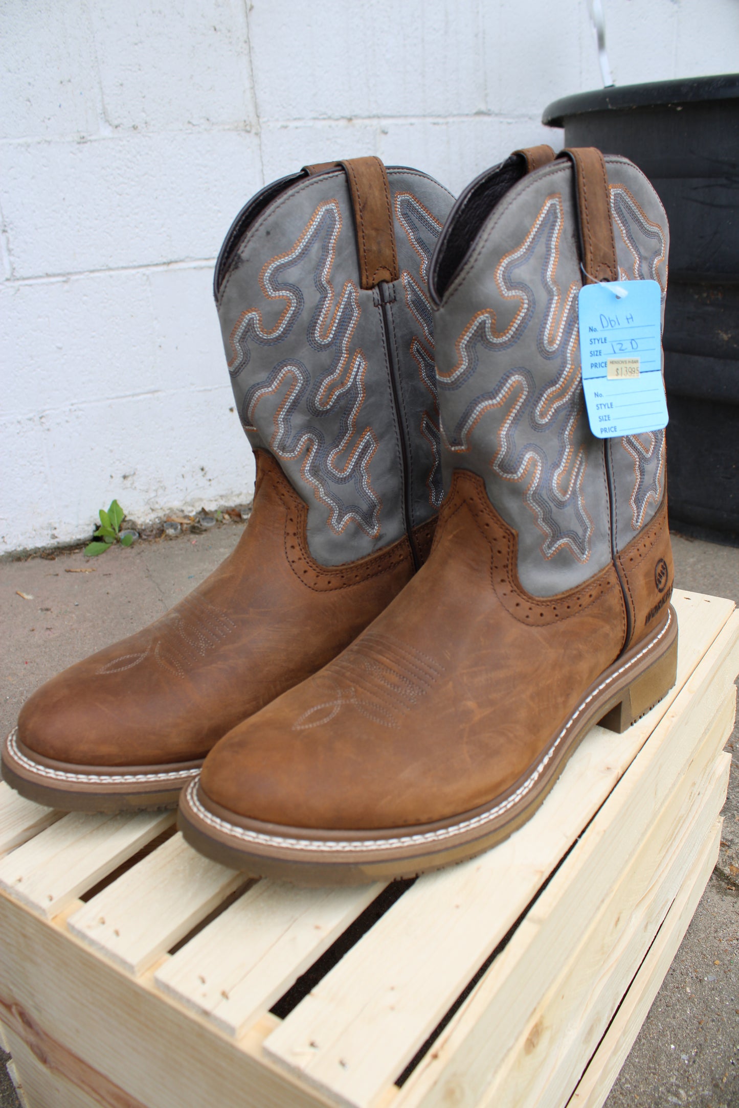 Double H ICE™ Cool Gray Roper Work Boots