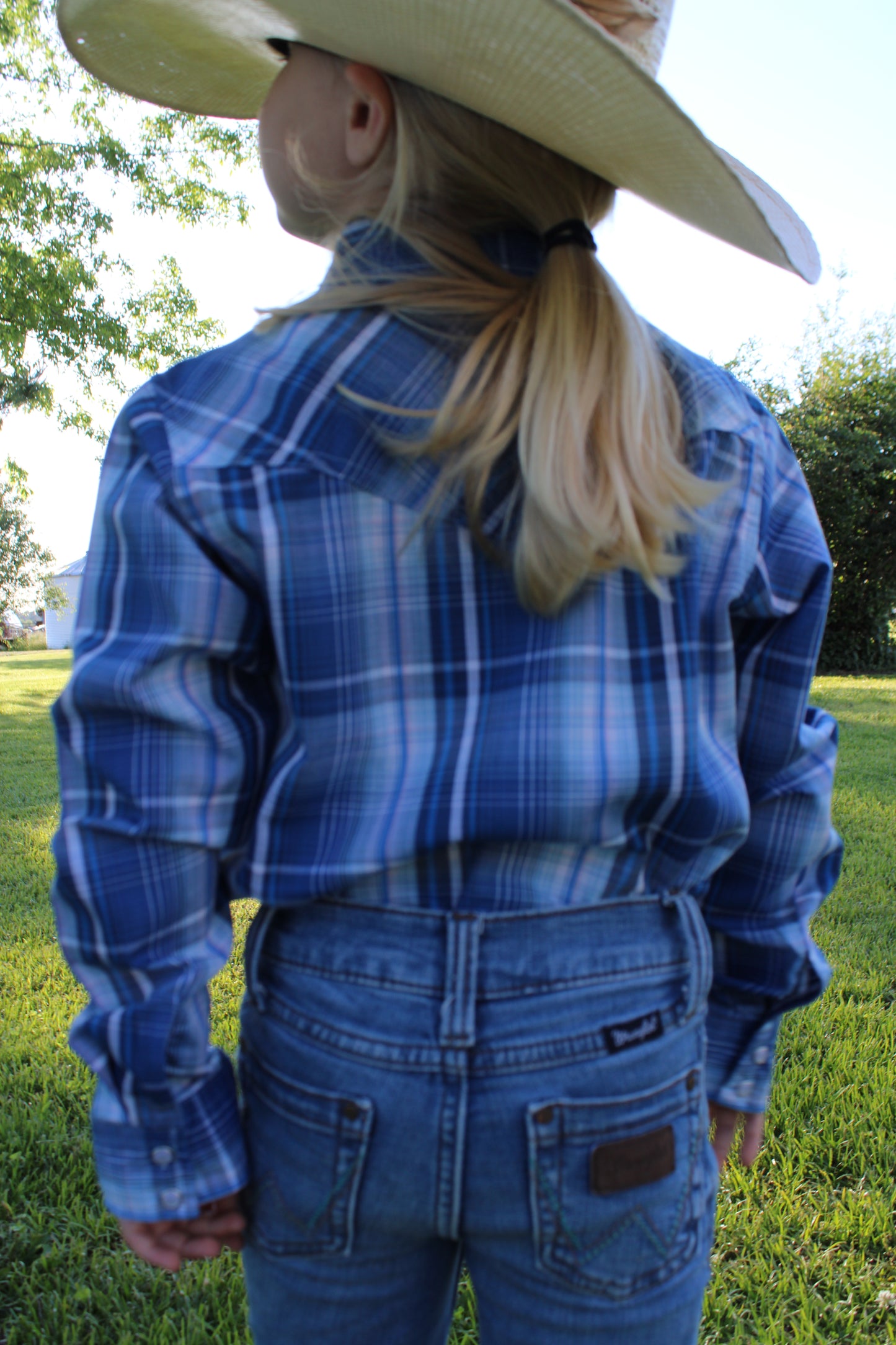 Girl’s Ely® Pearl Snap Long Sleeve Shirt