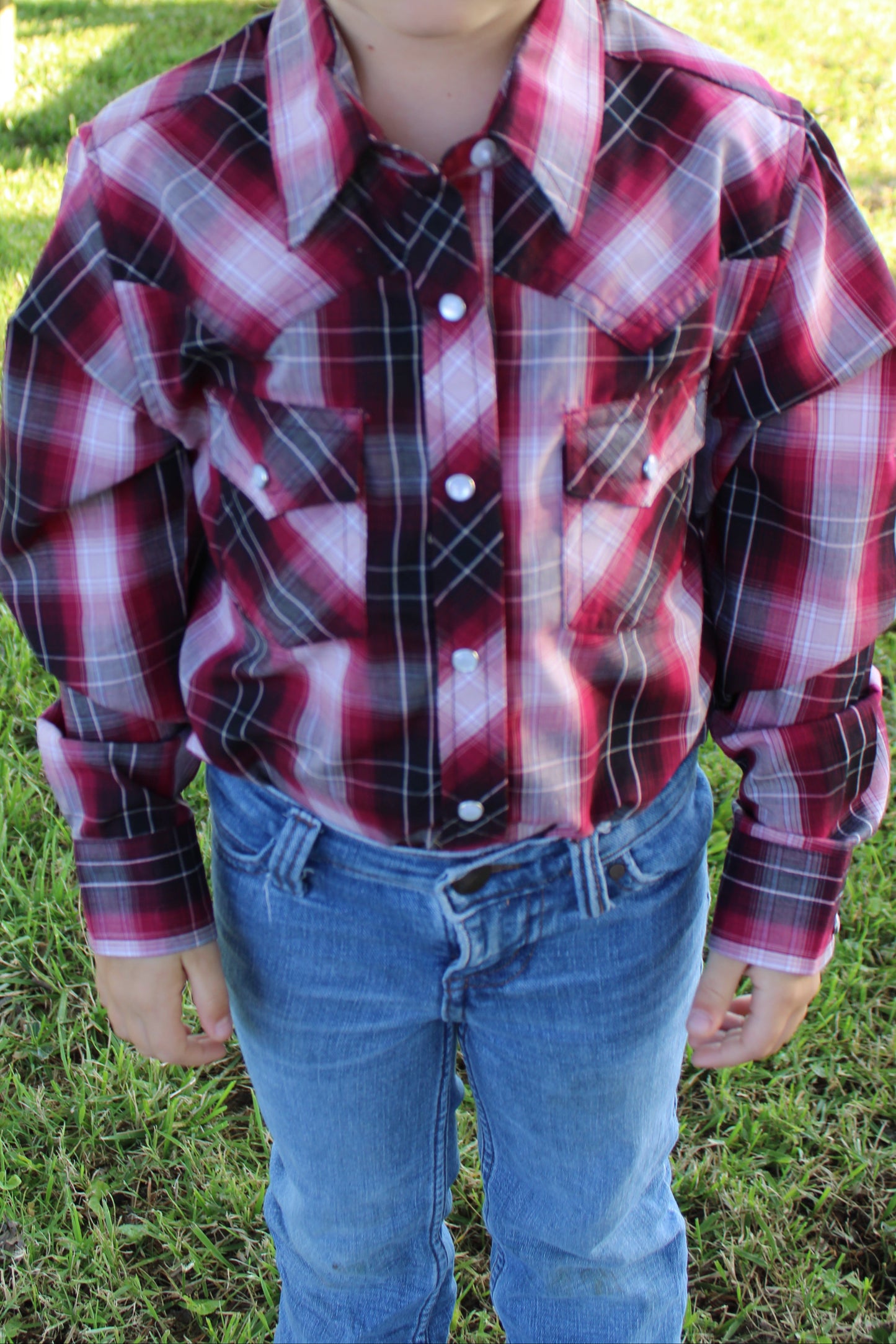 Girl’s Ely® Pearl Snap Long Sleeve Shirt