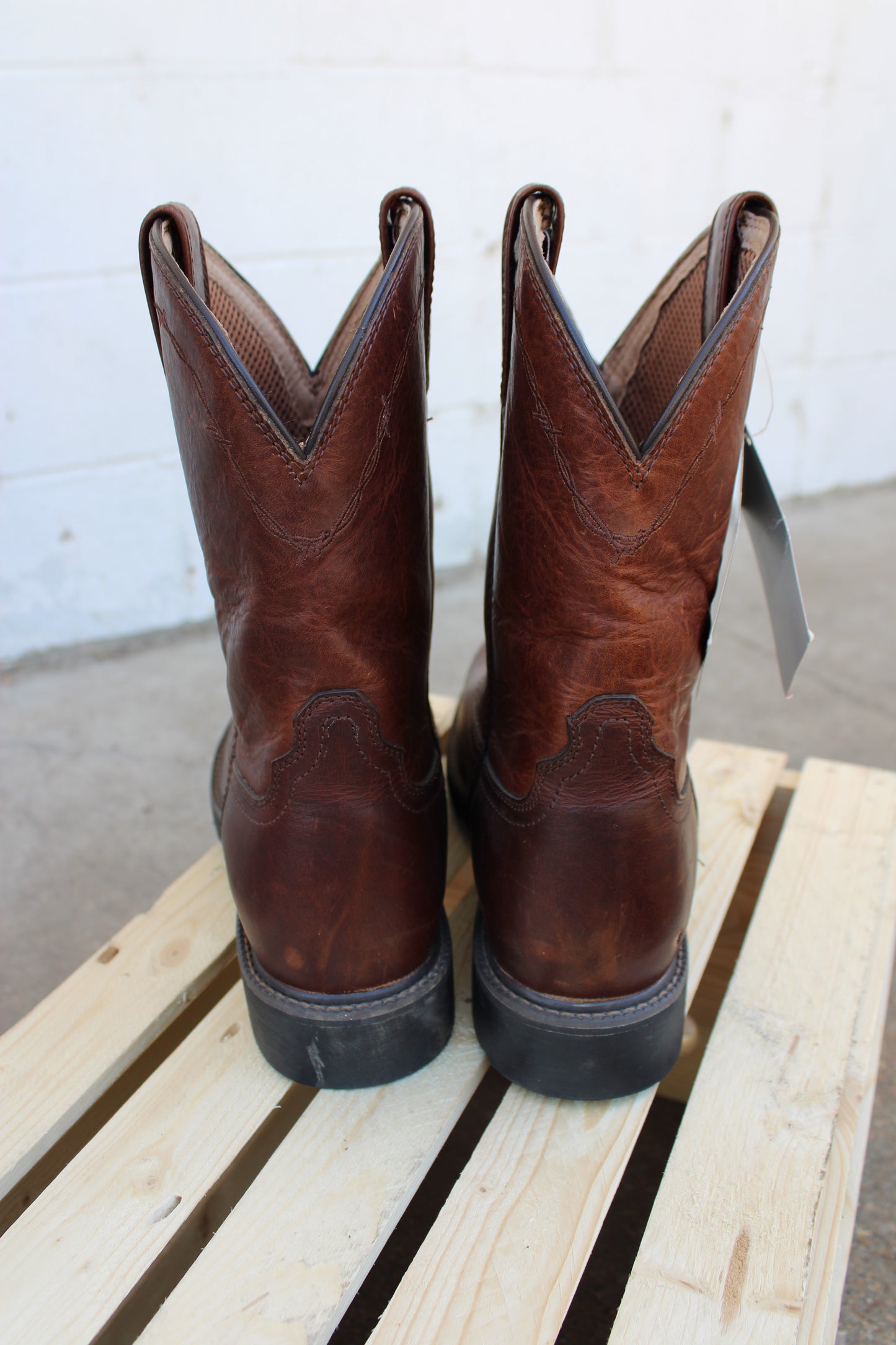 Twisted X® 10" Pull-On Work Boots-Copper-CLEARANCE