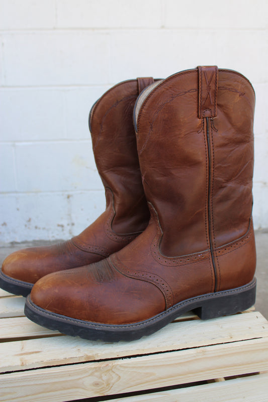 Twisted X® 12" Shaft Pull-On Steel Toe Work Boot-CLEARANCE