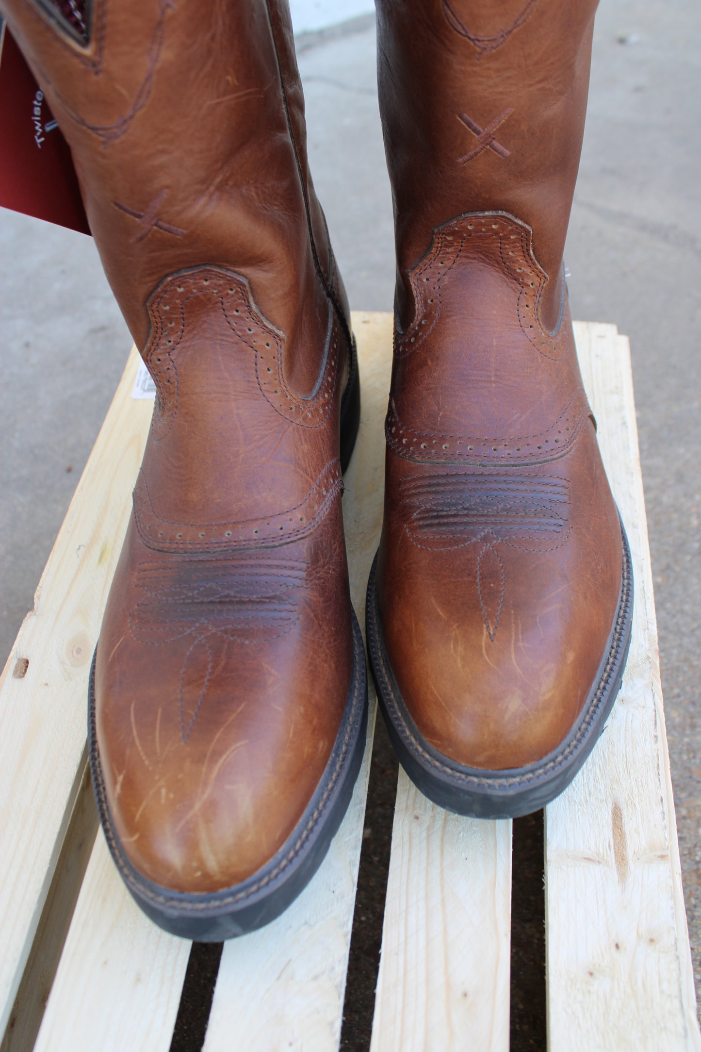Twisted X® 12" Shaft Pull-On Steel Toe Work Boot-CLEARANCE