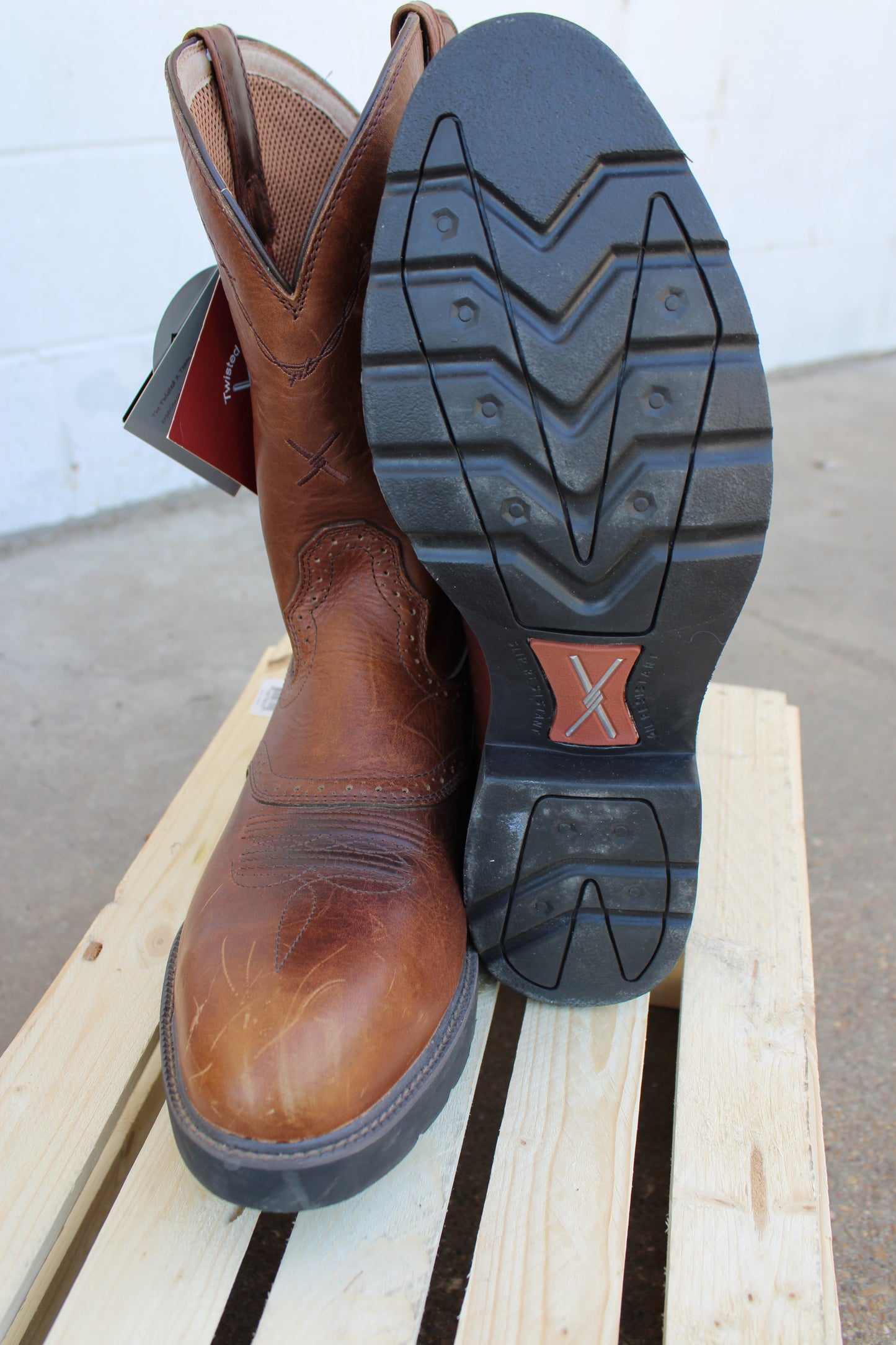 Twisted X® 12" Shaft Pull-On Steel Toe Work Boot-CLEARANCE