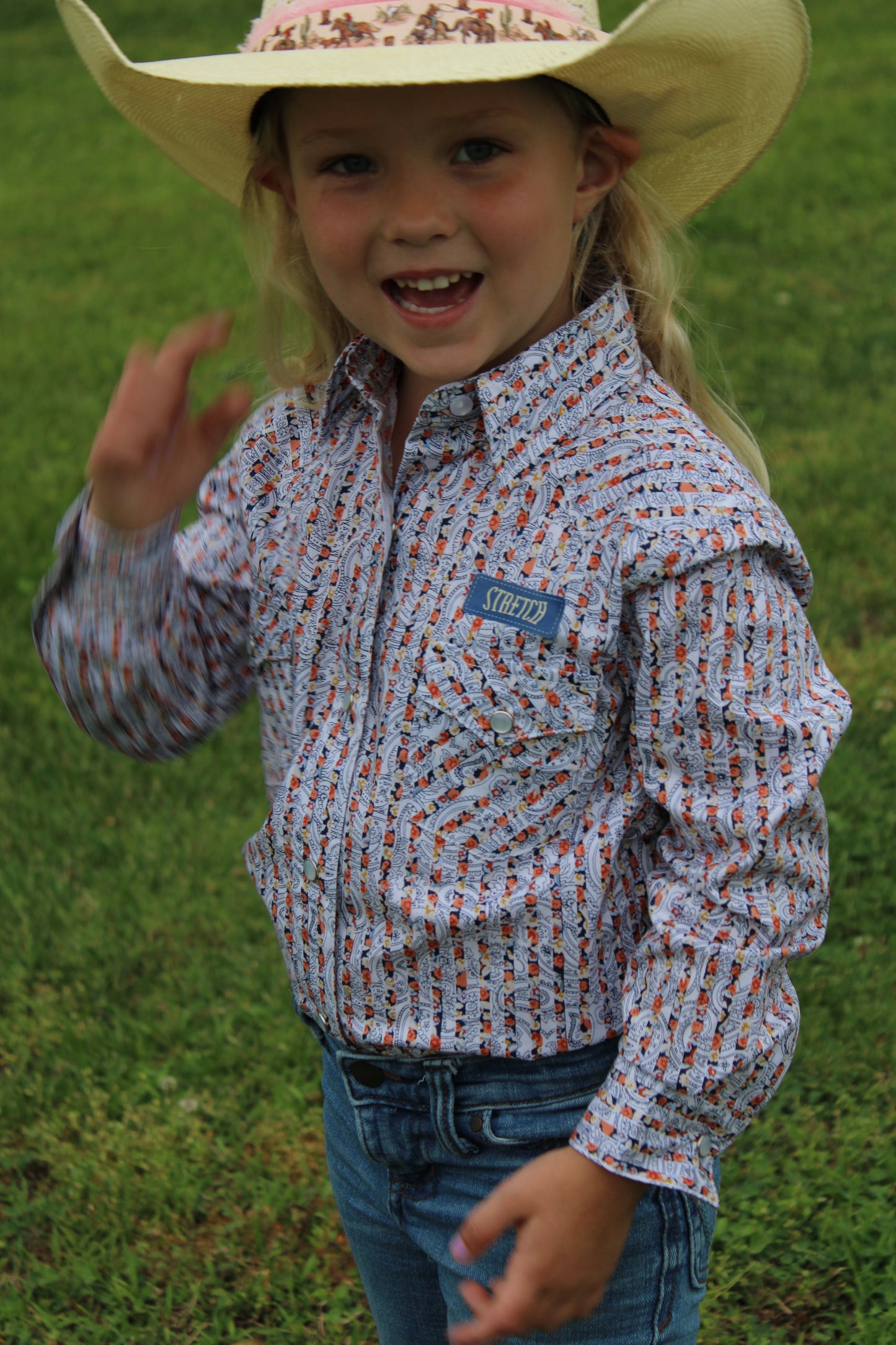 Girl's Summer Meadows Snap Long-Sleeve Shirt by Panhandle Slim®