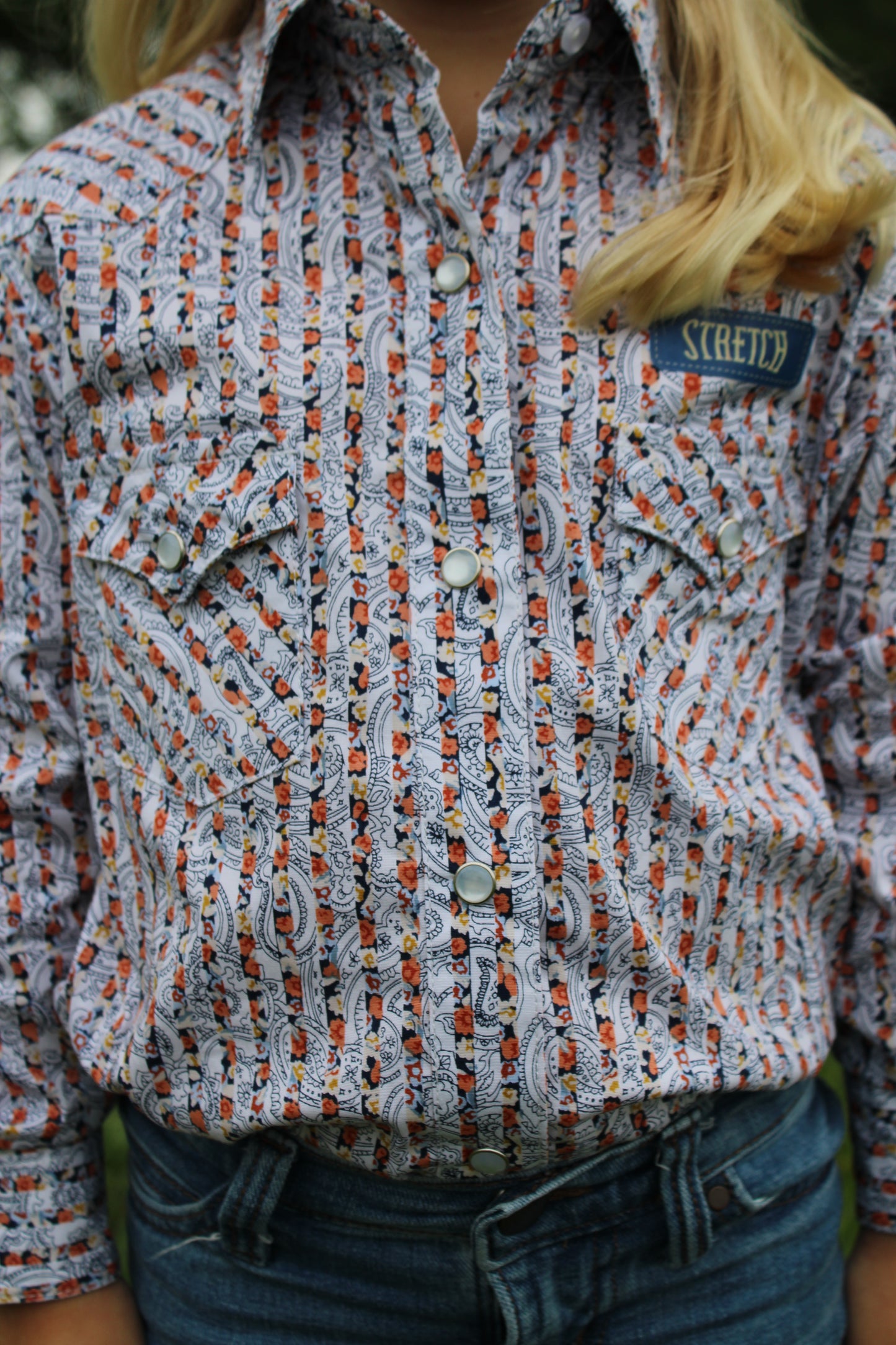 Girl's Summer Meadows Snap Long-Sleeve Shirt by Panhandle Slim®